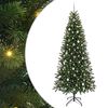 vidaXL Tehisj&otilde;ulupuu koos 300 LED-iga Roheline 240 cm PE ja PVC