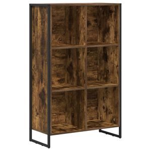 vidaXL Raamaturiiul 99.5 x 30 x 108.5 cm Tehispuit Suitsu tamm