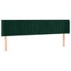 vidaXL voodipeats servadega, tumeroheline, 163x16x78/88 cm, samet