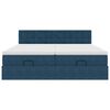vidaXL Ottomani voodiraam madratsitega, sinise, 180x200 cm, samet