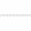 vidaXL aiapiire odaotsaga, terasest, 1603,5 x 150 cm, must