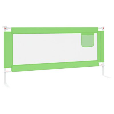 vidaXL voodipiire väikelapse voodile, roheline, 200 x 25 cm, kangas