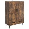 vidaXL K&otilde;ide sahtliga Suitsutatud tamm 66 x 34,5 x 95 cm Tehispuit