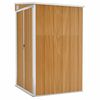 vidaXL seina aiakuur, pruun, 118 x 100 x 178 cm, tsingitud teras