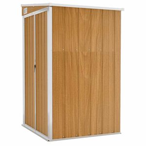 vidaXL seina aiakuur, pruun, 118 x 100 x 178 cm, tsingitud teras