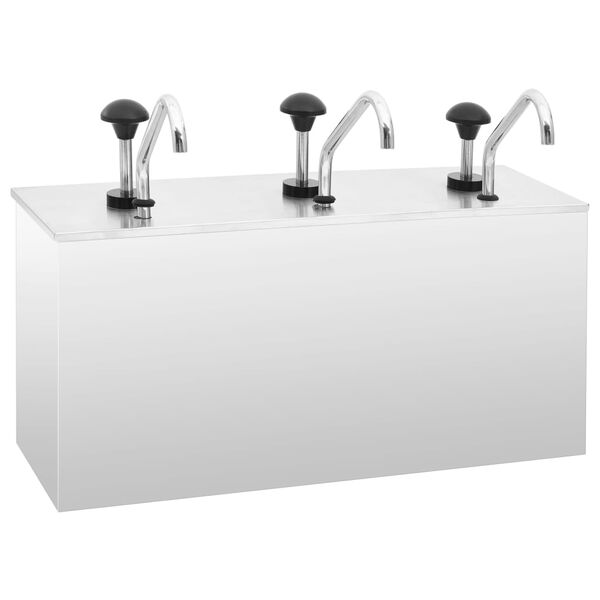 vidaXL kastme serveerimisnõu, roostevaba teras, 3 x 3,5 l