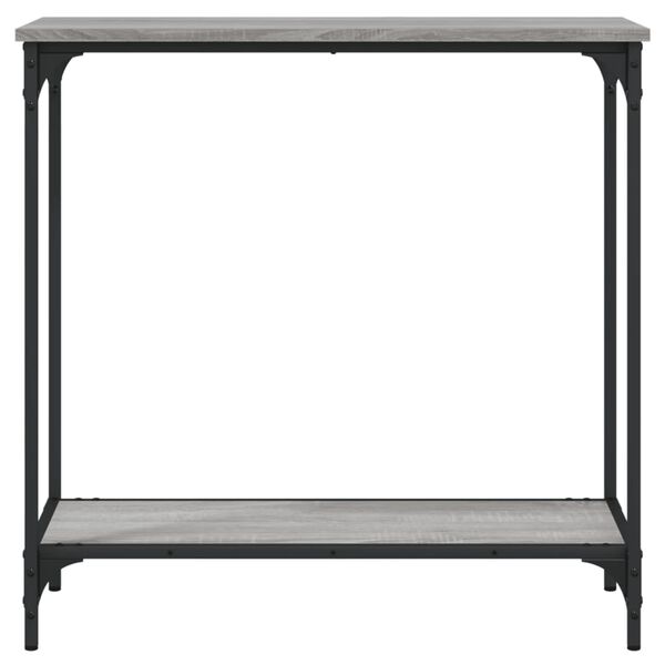 vidaXL konsoollaud, hall Sonoma tamm, 75x30,5x75 cm, tehispuit