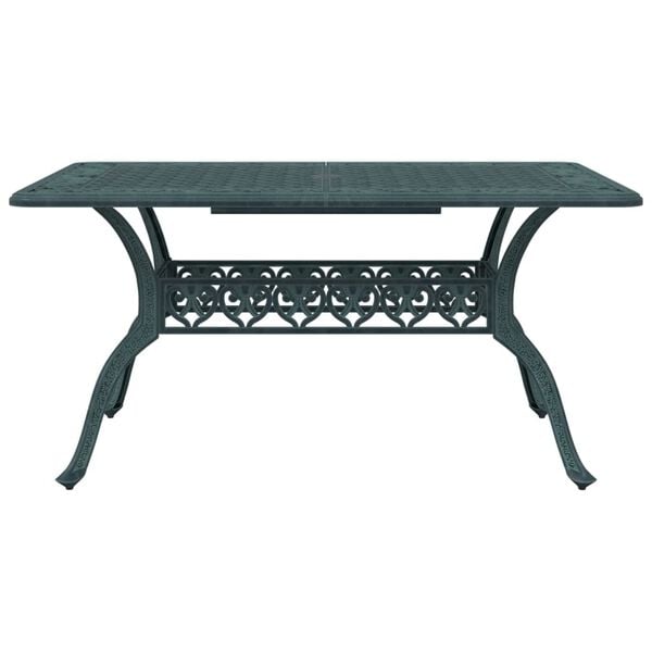 vidaXL 5-osaline aia s&ouml;&ouml;gim&ouml;&ouml;bli komplekt, roheline, valualumiinium