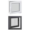 vidaXL Keldriakendus RISOR 50 x 50 cm PVC ja klaas Antratsiit