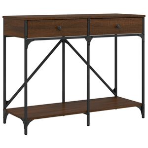 vidaXL konsoollaud, pruun tamm, 100 x 39 x 78,5 cm, tehispuit
