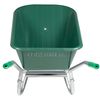 vidaXL Wheelcarrow Green 90 L 150 kg tsingitud teras ja plast