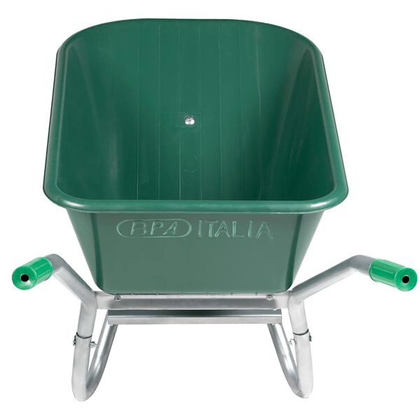 vidaXL Wheelcarrow Green 90 L 150 kg tsingitud teras ja plast