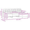 vidaXL 3-kohaline diivan jalapingiga, pruun, 210 cm, kangas