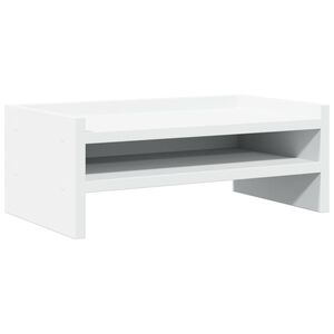 vidaXL monitorialus, valge, 42 x 24 x 16 cm, tehispuit