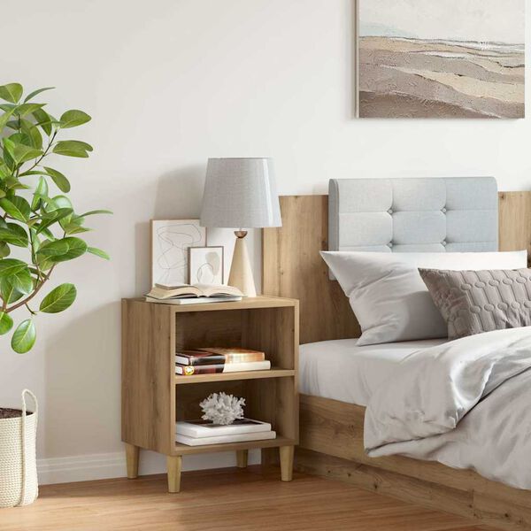 vidaXL öökapp, artisan tamm, 40 x 30 x 50 cm, tehispuit