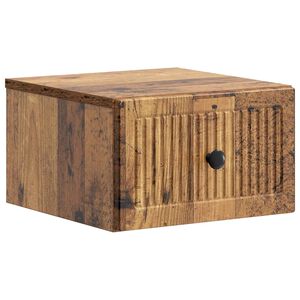 vidaXL Seinale kinnitatav &ouml;&ouml;tis Vana puit 33 x 34,5 x 20 cm Tehispuit
