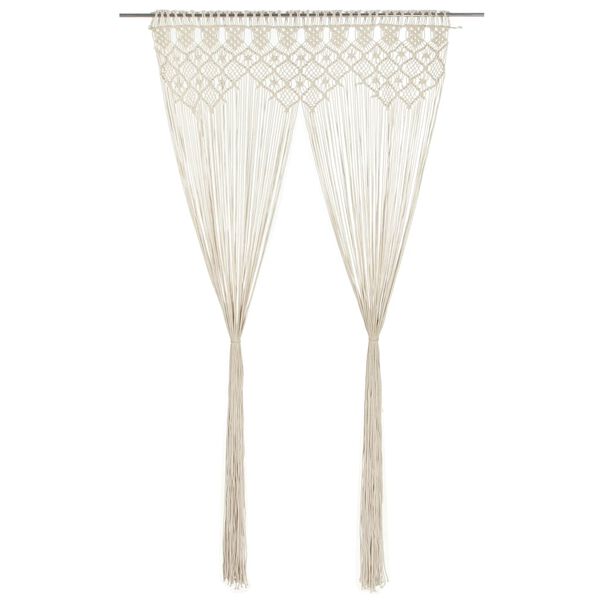 vidaXL makrameekardin 140 x 240 cm puuvill