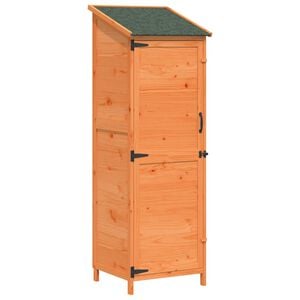 vidaXL Aiashed katusega Pruun 59,5 x 56 x 176,5 cm Tugev kuusepuit