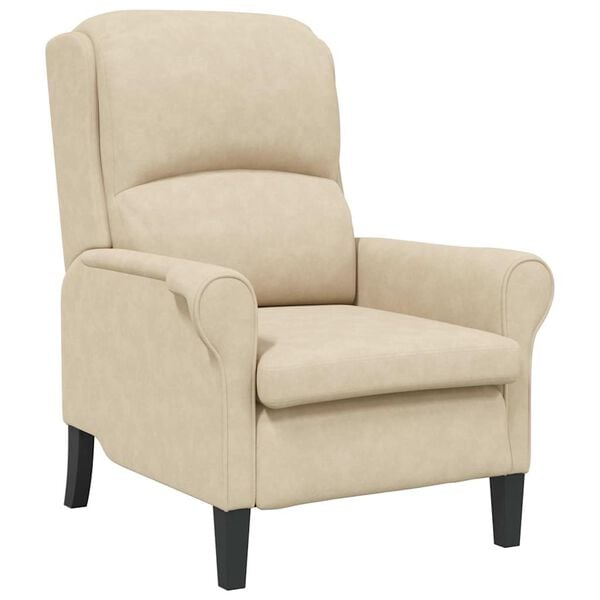 vidaXL Tugitool cream 76 x 94 x 102 cm Mikrofiiber