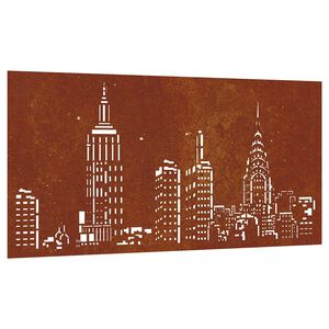 vidaXL aia seinakaunistus, 105x55 cm, Corteni teras, panoraamidisain
