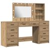 vidaXL Riietumislaud 3 pcs K&auml;sit&ouml;&ouml;puu 78,5 x 41 x 135 cm Tehispuit