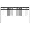 vidaXL Koonusedega Aed BAARLO 200 x 110 cm Pulberv&auml;rvitud teras Must