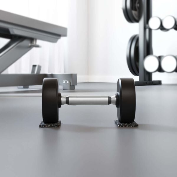 vidaXL Kummikool Must Kumm