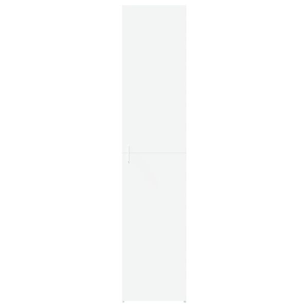 vidaXL k&otilde;rge kapp, valge, 40x42,5x185 cm tehispuit