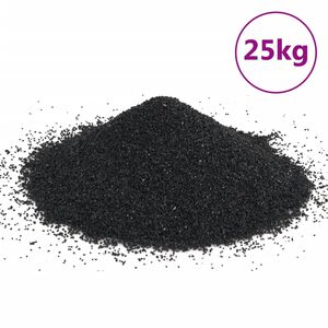 vidaXL akvaariumiliiv, 25 kg, must, 0,2-2 mm