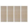 vidaXL kandilised naturaalsest bambusest vaibad, 4 tk, 120x180 cm