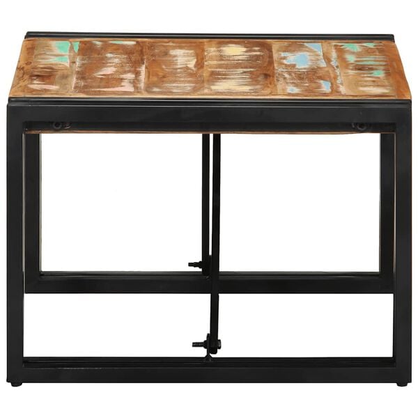 vidaXL kohvilaud, mitmev&auml;rviline, 50x50x35 cm, taastatud puit