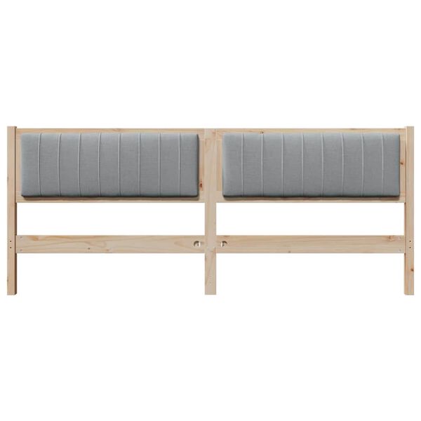 vidaXL Polsterdatud voodiots peaga Pruun 200 cm Tahke m&auml;nd