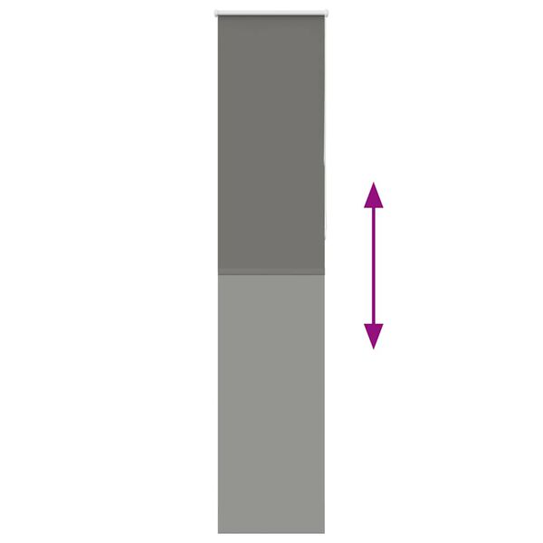 vidaXL pimendav ruloo hall 45x230 cm kanga laius 40,7 cm pol&uuml;ester