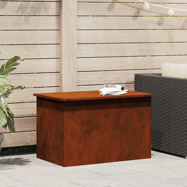 vidaXL V&auml;lis&auml;ilituskast Rooste 80 x 50,5 x 50 cm Teras