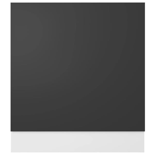 vidaXL nõudepesumasina paneel "Lyon", hall, 59,5 x 3 x 67 cm, töödeldud puit