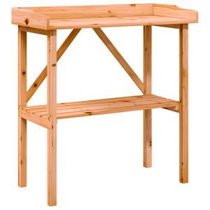 vidaXL riiulitega taimelaud, pruun, 78 x 38 x 82,5 cm, nulupuit