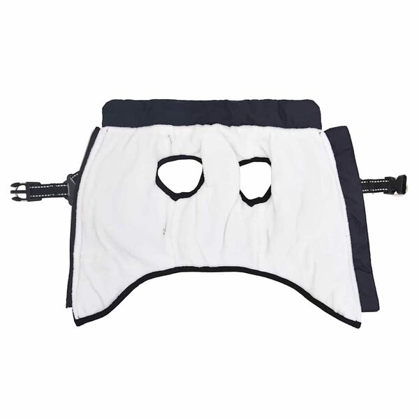 vidaXL koeramantel rakmetega veekindel peegeldav, tumesinine, L36