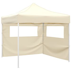 vidaXL kokkupandav telk 2 seinaga, 291x291x315 cm, kreemjas