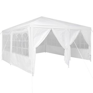 vidaXL Pidutelgid Valge 400 x 400 x 266 cm Polyethylene