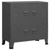 vidaXL industriaalne hoiukirst, antratsiithall, 75x40x80 cm, metall