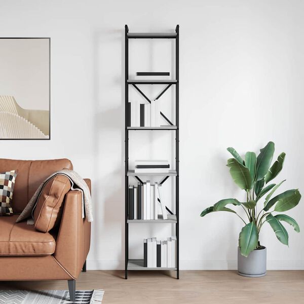 vidaXL Raamatukapp Hall Sonoma 40 x 30 x 189,5 cm Tehispuit