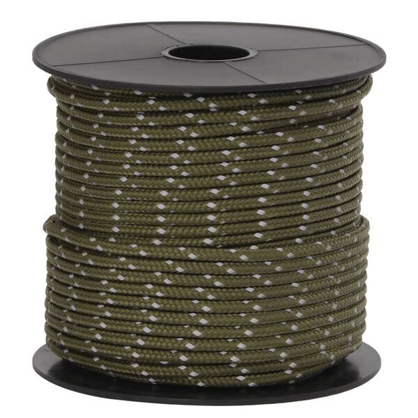 vidaXL telgi nöör helkuri ja kinnitusaasadega, 50 m 4 mm