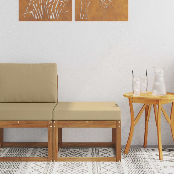 vidaXL V&auml;li jalatoed Tugev akatsiapuu Neutraalne