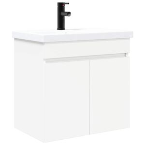 vidaXL Vannitoa vanity &uuml;ksus koos segistiga Valge 61 x 40 x 74,5 cm