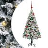 vidaXL Tehisj&otilde;ulupuu koos alusega Valge 150 cm PVC ja Teras ja Plast