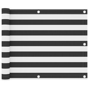 vidaXL r&otilde;dusirm, antratsiithall ja valge, 75 x 400 cm, oxford-kangas