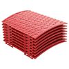 vidaXL J&otilde;ulupuuseelik Punane &Oslash; 65 x 24 cm Plastmass