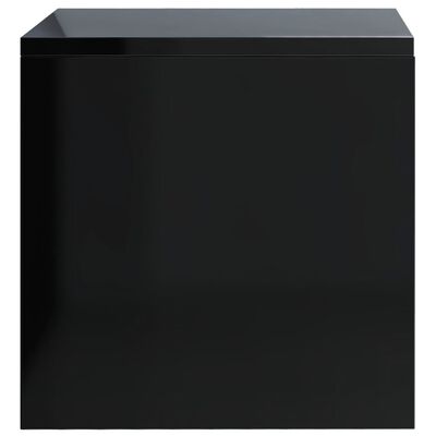 vidaXL öökapid 2 tk, kõrgläikega must, 40 x 30 x 30 cm, puitlaastplaat