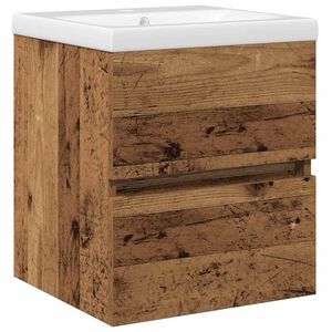 vidaXL Vannitoa kraanikausi kapp Must tamm 80 x 39 x 62 cm Tehispuit