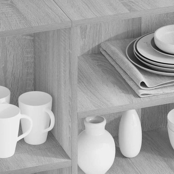 vidaXL puhvetkapp, hall Sonoma tamm, 120x30x75 cm, tehispuit